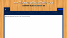 What Charactercountonline.com website looked like in 2020 (5 years ago)
