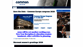 What Common.be website looked like in 2020 (4 years ago)