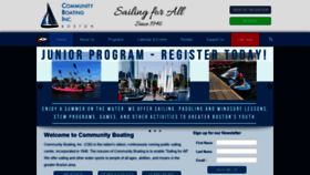 What Community-boating.org website looked like in 2020 (4 years ago)