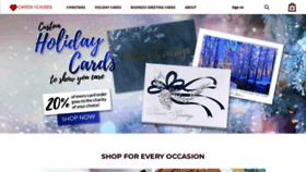 What Cardsforcauses.com website looked like in 2020 (4 years ago)