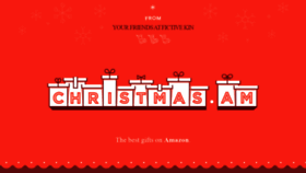 What Christmas.am website looked like in 2020 (4 years ago)