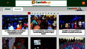What Camfaith.info website looked like in 2020 (4 years ago)