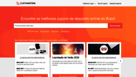 What Cuponation.com.br website looked like in 2020 (4 years ago)