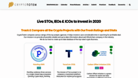 What Cryptototem.com website looked like in 2020 (4 years ago)