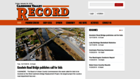 What Cashmerevalleyrecord.com website looked like in 2020 (4 years ago)