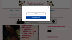 What Craft-o-maniac.com website looked like in 2020 (4 years ago)