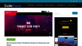 What Codepixelz.com website looked like in 2020 (4 years ago)