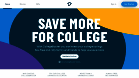 What Collegebacker.com website looked like in 2020 (4 years ago)