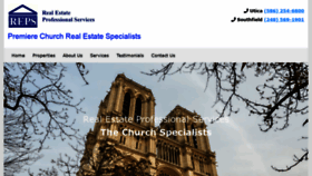 What Churchrealestatesales.com website looked like in 2020 (4 years ago)