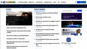 What Caclubindia.com website looked like in 2020 (5 years ago)