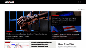 What Cryptovibes.com website looked like in 2020 (4 years ago)