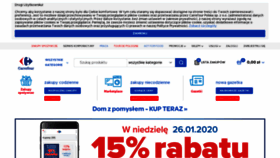 What Carrefour.pl website looked like in 2020 (4 years ago)