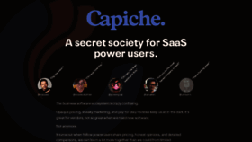 What Capiche.com website looked like in 2020 (4 years ago)