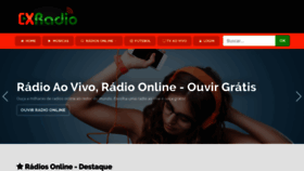 What Cxradio.com.br website looked like in 2020 (4 years ago)