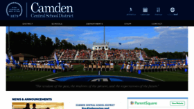 What Camdenschools.org website looked like in 2020 (4 years ago)
