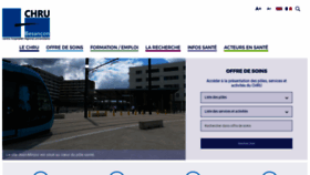 What Chu-besancon.fr website looked like in 2020 (4 years ago)