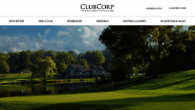 What Clubcorp.com website looked like in 2020 (4 years ago)