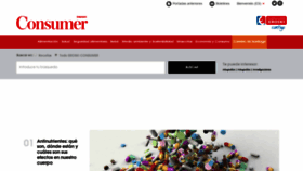 What Consumer.es website looked like in 2020 (4 years ago)
