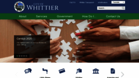 What Cityofwhittier.org website looked like in 2020 (4 years ago)