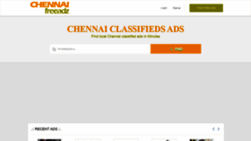 What Chennaifreeadz.com website looked like in 2020 (4 years ago)