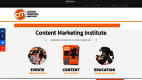 What Contentmarketinginstitute.com website looked like in 2020 (4 years ago)