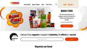 What Conad.it website looked like in 2020 (4 years ago)