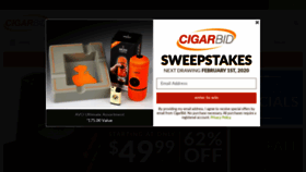 What Cigarbid.com website looked like in 2020 (4 years ago)