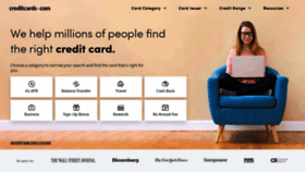 What Creditcards.com website looked like in 2020 (4 years ago)