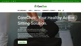 What Corechair.com website looked like in 2020 (4 years ago)
