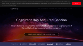 What Contino.io website looked like in 2020 (5 years ago)