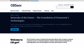 What Cio.gov website looked like in 2020 (4 years ago)