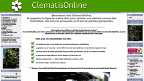 What Clematisonline.fr website looked like in 2020 (4 years ago)
