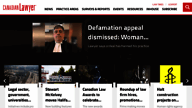 What Canadianlawyermag.com website looked like in 2020 (4 years ago)