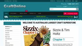 What Craftonline.com.au website looked like in 2020 (4 years ago)