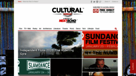 What Culturalweekly.com website looked like in 2020 (4 years ago)