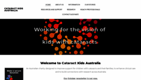 What Cataractkids.org.au website looked like in 2020 (4 years ago)