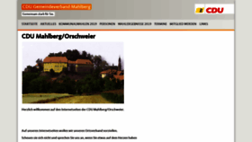 What Cdu-mahlberg.de website looked like in 2020 (4 years ago)