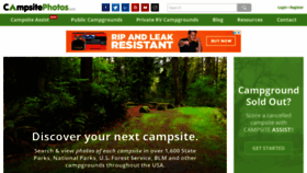What Campsitephotos.com website looked like in 2020 (4 years ago)