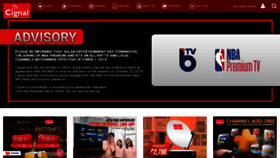 What Cignal.tv website looked like in 2020 (4 years ago)