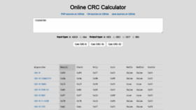 What Crccalc.com website looked like in 2020 (4 years ago)