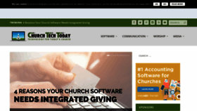 What Churchtechtoday.com website looked like in 2020 (4 years ago)