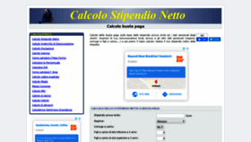 What Calcolostipendionetto.it website looked like in 2020 (4 years ago)