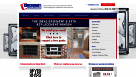 What Cincinnatiglassblock.com website looked like in 2020 (4 years ago)