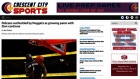 What Crescentcitysports.com website looked like in 2020 (4 years ago)