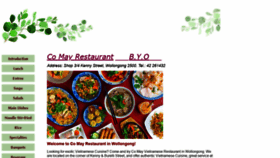What Comayrestaurant.com.au website looked like in 2020 (4 years ago)