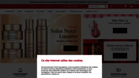 What Clarins.fr website looked like in 2020 (4 years ago)