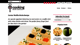 What Cookingwithjanica.com website looked like in 2020 (4 years ago)