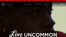 What Cuaa.edu website looked like in 2020 (5 years ago)