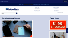 What Cutcardstock.com website looked like in 2020 (4 years ago)