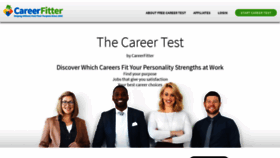 What Careerfitter.com website looked like in 2020 (4 years ago)